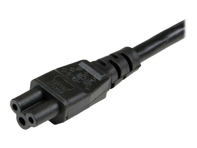 StarTech.com 3 Prong Laptop Power Cord Schuko CEE7 to C5 Clover Leaf - power cable - 1 m