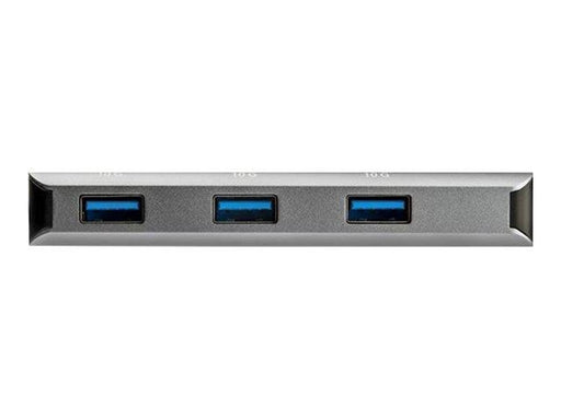 StarTech.com 3Pt USB-C Hub w/ SD Card Reader - 10Gbps - 3x USB-A & 1x USB-C - hub - 3 ports USB-Hubs - 3 - Grau