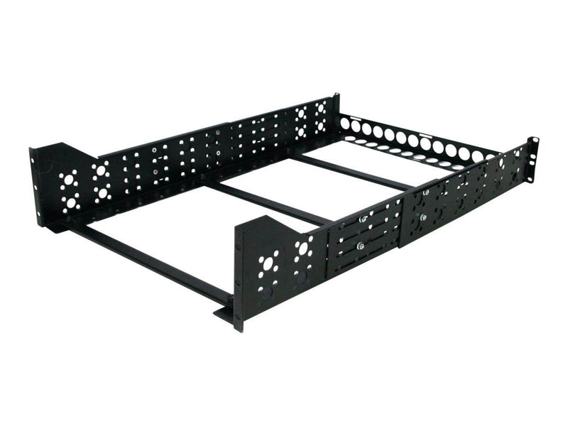 StarTech.com 3U Universal Server Rack Rails - TAA Compliant Fixed Mounting Rails - 19" Adjustable Depth Rack Mount Rails (UNIRAILS3U) rack rail - 3U