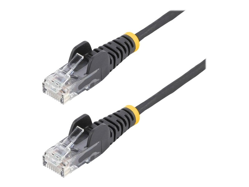 StarTech.com 3m CAT6 Cable - Black Slim CAT6 Patch Cord - Snagless - LSZH - patch cable - 3 m - black - Schwarz - 3m