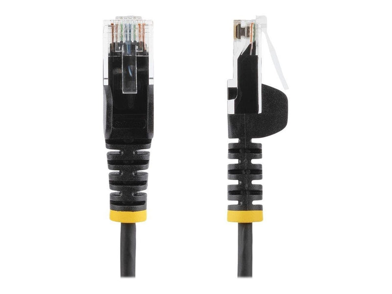 StarTech.com 3m CAT6 Cable - Black Slim CAT6 Patch Cord - Snagless - LSZH - patch cable - 3 m - black - Schwarz - 3m