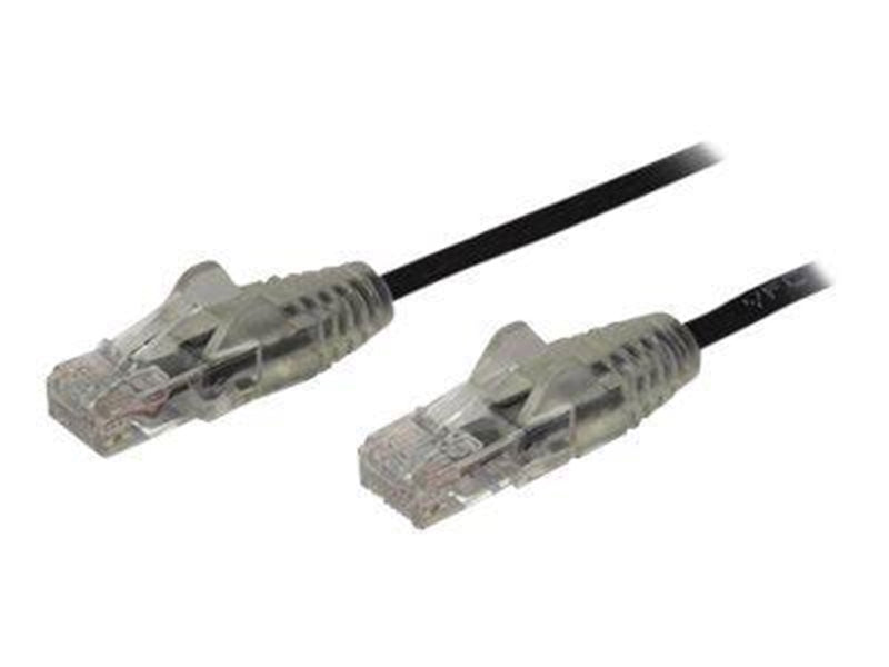 StarTech.com 3m CAT6 Cable - Black Slim CAT6 Patch Cord - Snagless - LSZH - patch cable - 3 m - black - Schwarz - 3m