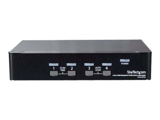 StarTech.com 4-Port DisplayPort KVM Switch - 4K 60Hz - KVM / audio-switch - 4 porte