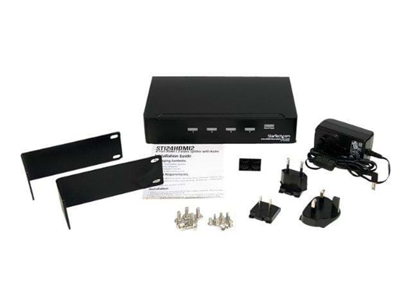 StarTech.com 4 Port HDMI 1.3 Video Splitter w/ Audio - Videosplitter - 4 Anschlüsse
