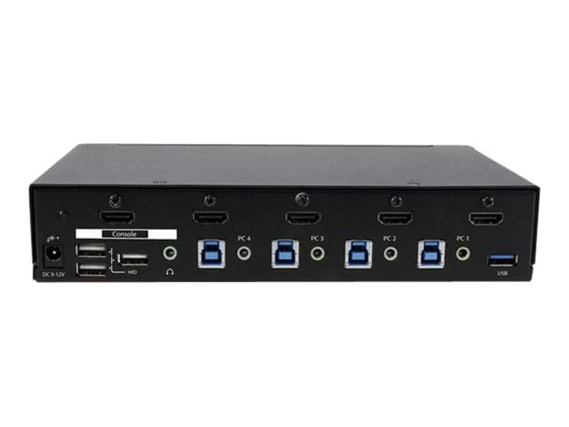StarTech.com 4 Port HDMI KVM Switch With Built-in USB 3.0 Hub - 1080p