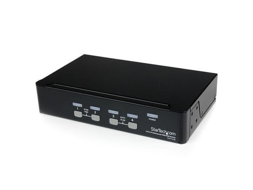 StarTech.com 4 Port Professional VGA USB KVM Switch mit Hub - KVM Switch - 4 Anschlüsse