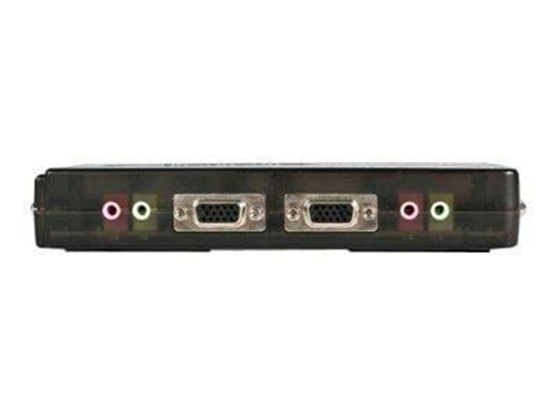 StarTech.com 4 Port Schwarz USB KVM Switch Kit mit Kabel und Audio - KVM / Audio-Switch - 4 Anschlüsse