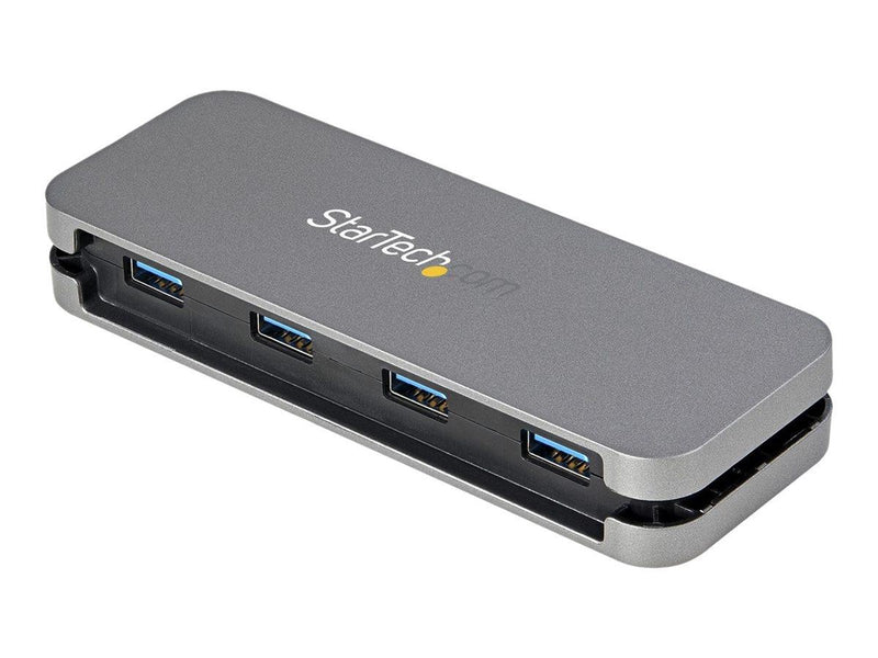 StarTech.com 4 Port USB 3.0 Hub 5Gbps 4A - 11in Cable USB-Hubs - USB 3.2 - 4 - Grau