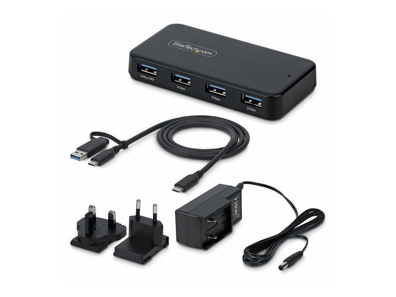 StarTech.com 4-Port USB A Hub USB-Hubs - USB 3.2 - 4 - Schwarz