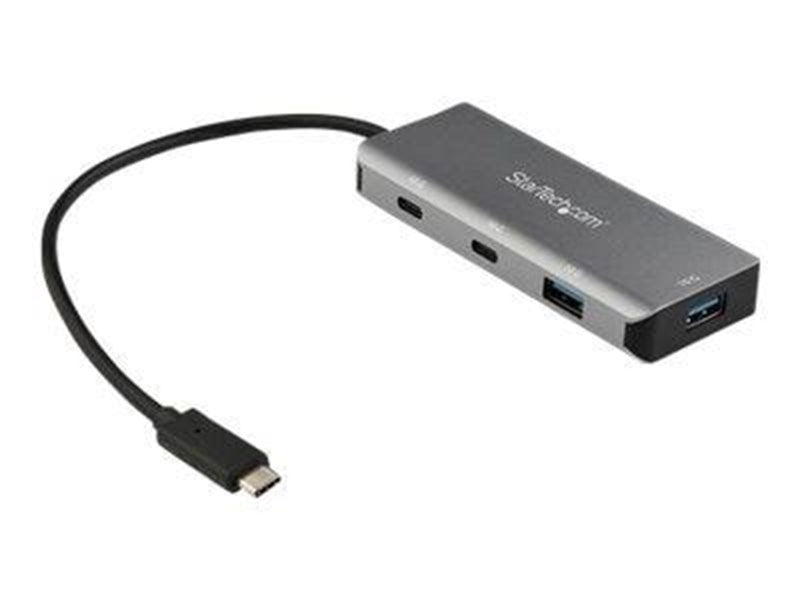StarTech.com 4 -Port USB-C Hub (10Gbps) with 2x USB-A & 2x USB-C - hub - 4 ports USB-Hubs - 4 - Grau