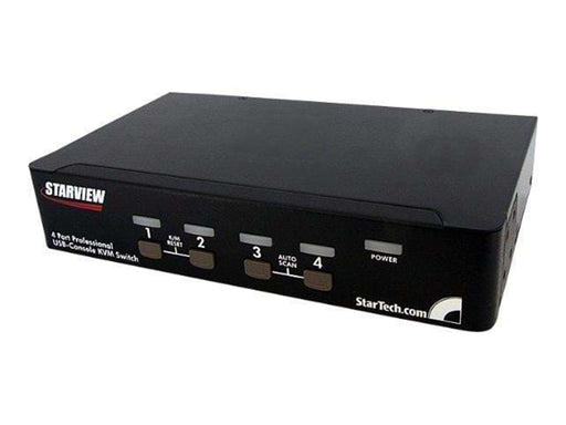 StarTech.com 4 Port USB DisplayPort KVM Switch mit Audio - KVM / Audio / USB Switch - 4 Anschlüsse