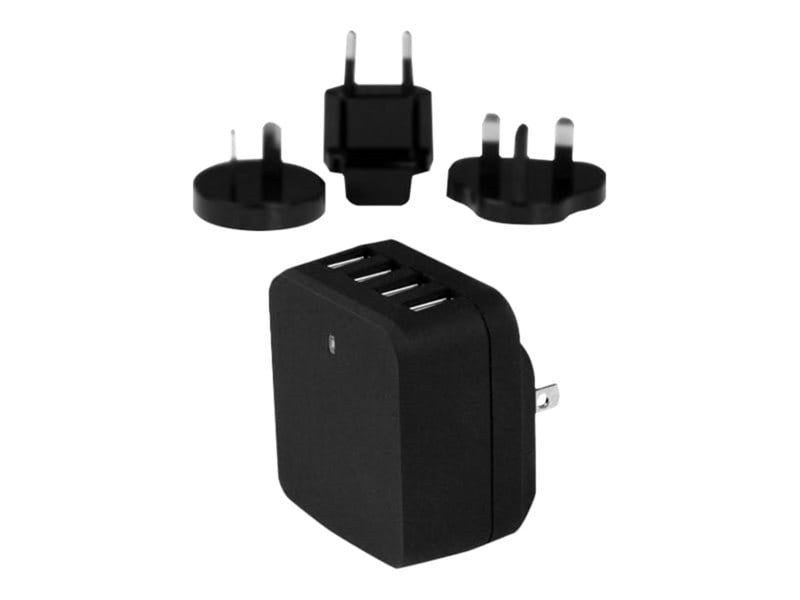 StarTech.com 4-Port USB Wall Charger - International Travel - 34W/6.8A