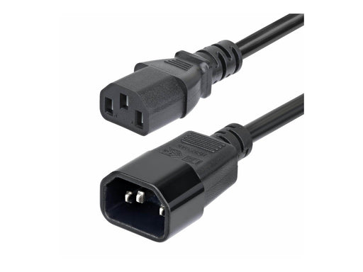 StarTech.com 4.5m Power Extension Cord C14 to C13 15A 250V KEMA-KEUR - power extension cable - IEC 60320 C14 to power IEC 60320 C13 - 4.6 m