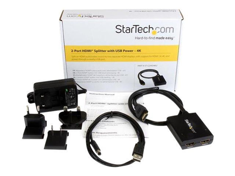 StarTech.com 4K HDMI 2-Port Video Splitter