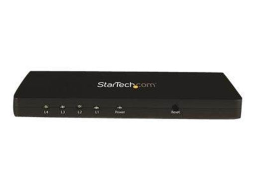 StarTech.com 4K HDMI 4-Port Video Splitter - 1x4 HDMI Splitter - 4K 30Hz - video/audio switch - 4 ports