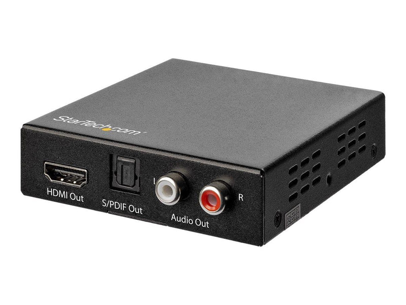 StarTech.com 4K HDMI Audio Extractor 4K 60Hz - HDR - Toslink Optical Audio - HDMI audio signal extractor