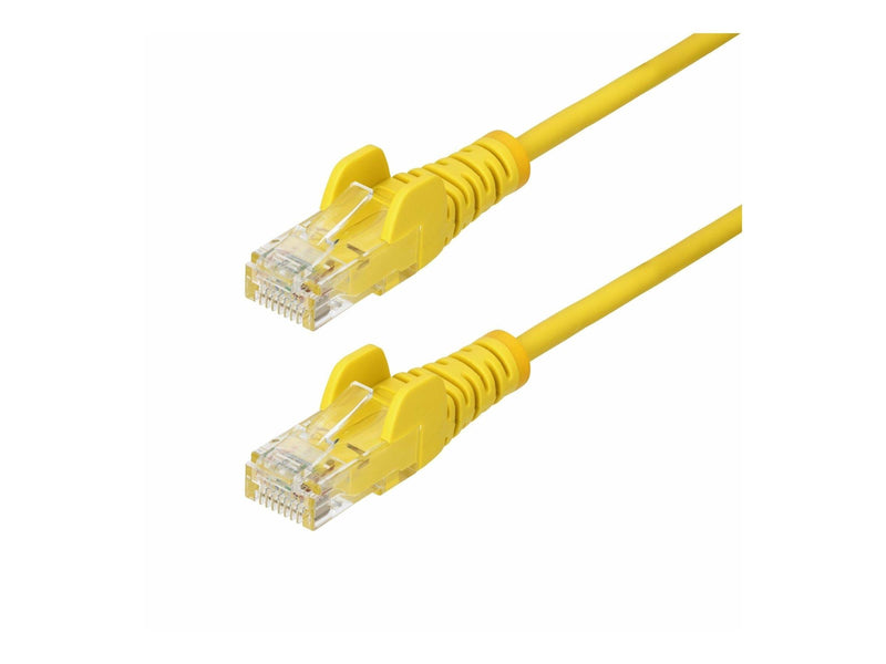 StarTech.com 50cm Yellow Slim CAT6 Ethernet Cable Snagless 28AWG LSZH - patch cable - 50 cm - yellow - Gelb - 0.5m