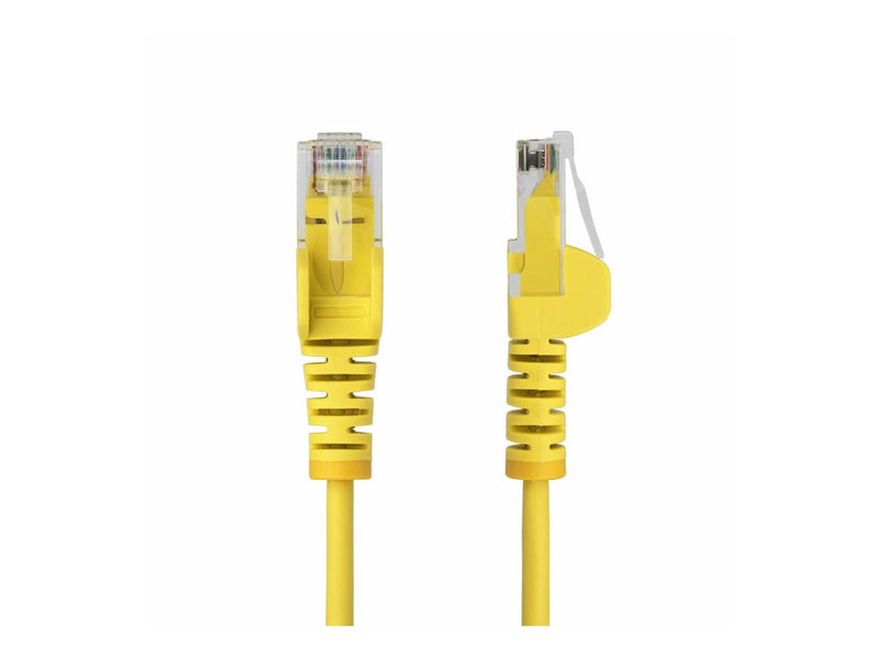 StarTech.com 50cm Yellow Slim CAT6 Ethernet Cable Snagless 28AWG LSZH - patch cable - 50 cm - yellow - Gelb - 0.5m