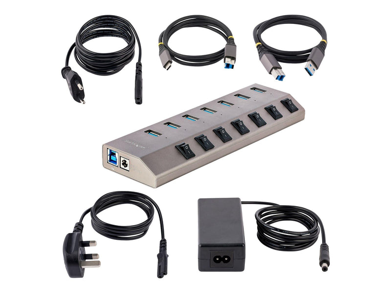 StarTech.com 5G7AIBS-USB-HUB-EU USB-Hubs - USB 3.2 - 7 - Grau