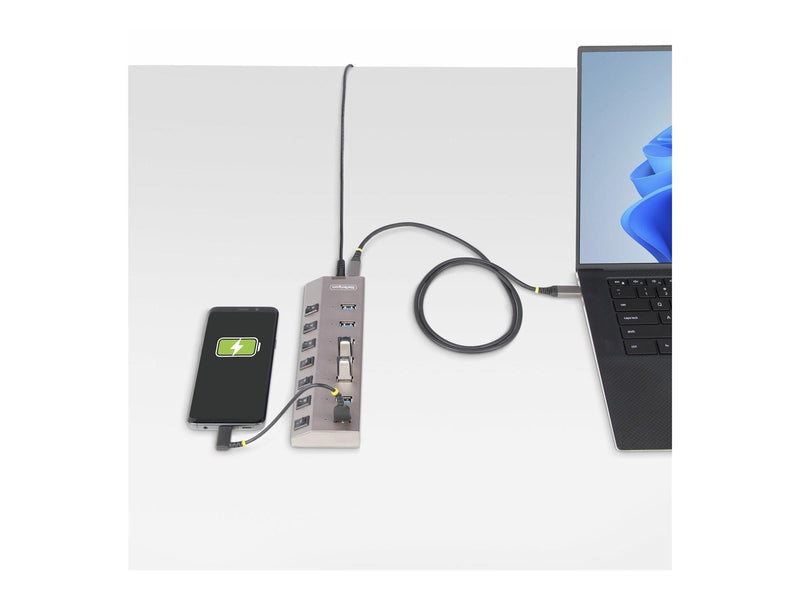 StarTech.com 5G7AIBS-USB-HUB-EU USB-Hubs - USB 3.2 - 7 - Grau