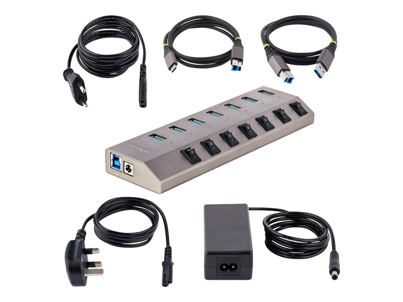 StarTech.com 5G7AIBS-USB-HUB-EU USB-Hubs - USB 3.2 - 7 - Grau