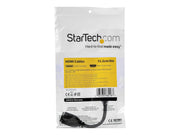 StarTech.com 6in High Speed HDMI Port Saver Cable with 4K 60Hz - Short HDMI 2.0 Male to Female Adapter Cable - Port Extender (HD2MF6INL) - HDMI extension cable - 15.2 cm