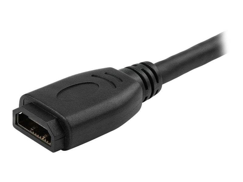StarTech.com 6in High Speed HDMI Port Saver Cable with 4K 60Hz - Short HDMI 2.0 Male to Female Adapter Cable - Port Extender (HD2MF6INL) - HDMI extension cable - 15.2 cm