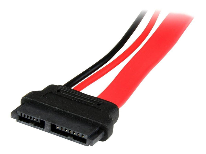 StarTech.com 6in Slimline SATA to SATA Adapter with Power - Slim SATA (F) to SATA (M) - Slimline Serial ATA to SATA (SLSATAADAP6) - SATA adapter