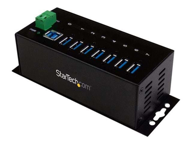 StarTech.com 7 Port Industrial USB 3.0 Hub USB-Hubs - USB 3.0 - 7 - Schwarz