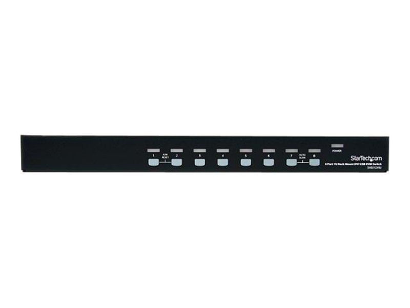 StarTech.com 8 Port 1U Rack Befestigungskit DVI USB KVM Switch - KVM Switch - 8 Anschlüsse