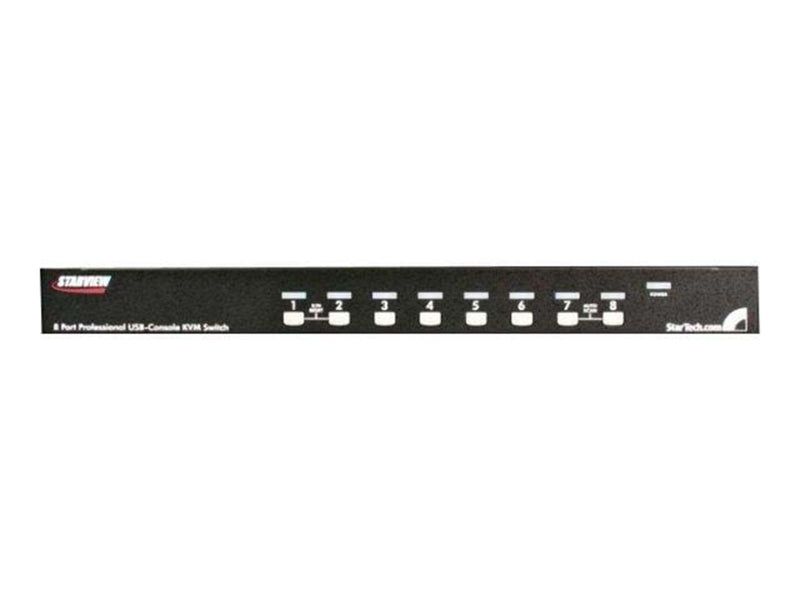 StarTech.com 8 Port 1U Rack Befestigungskit USB KVM Switch mit OSD - KVM Switch - 8 Anschlüsse