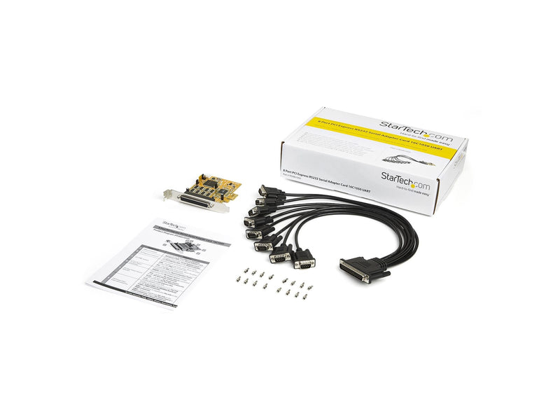 StarTech.com 8-Port PCI Express RS232 Serial Adapter Card