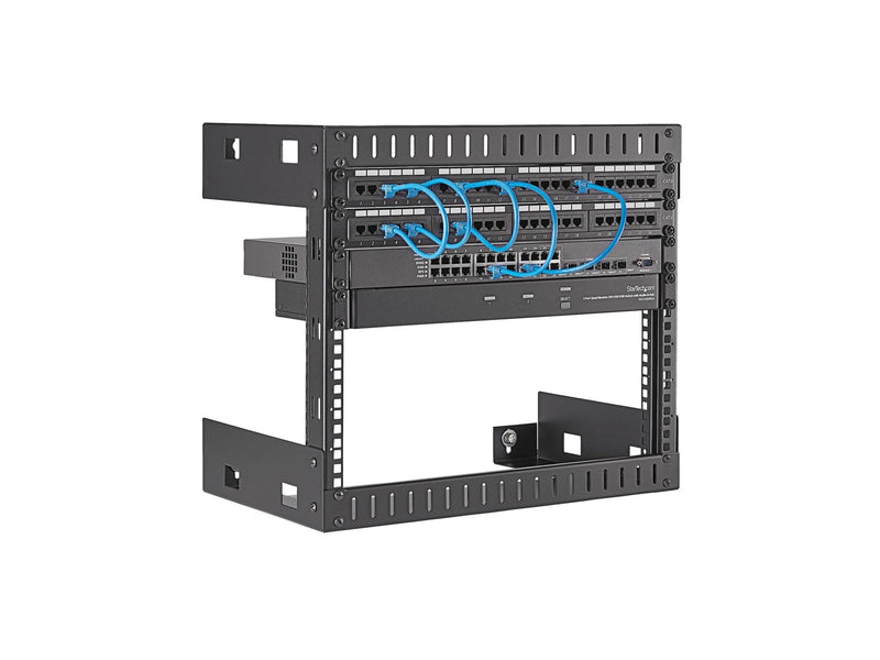 StarTech.com 8U Open Frame Wall Befestigungskit Equipment Rack - 12in Deep - Rack