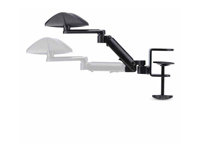 StarTech.com Adjustable Arm Rest For Desk Clamp-On Install/No Drilling mounting kit - black - Max 5 kg - recommended for
