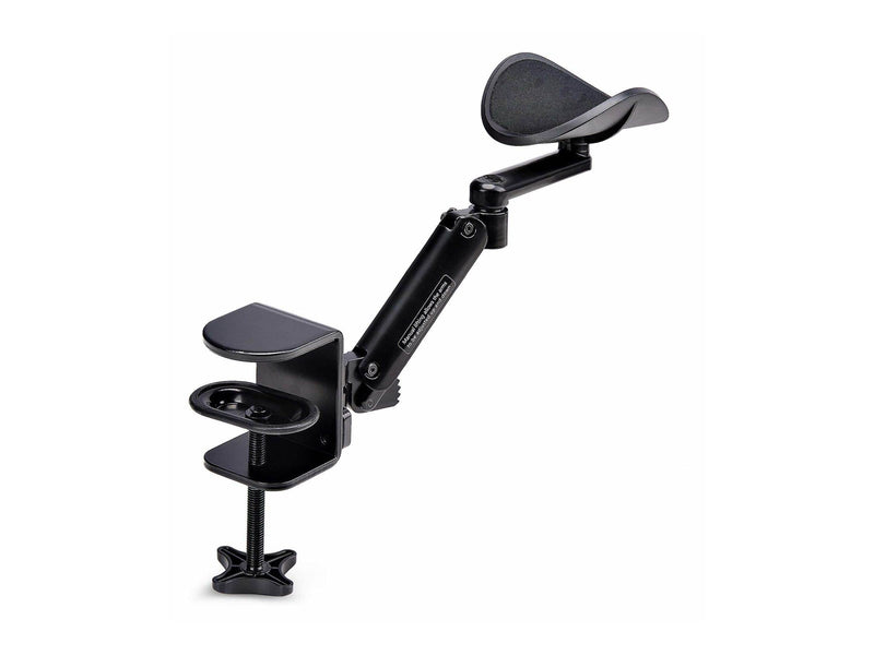StarTech.com Adjustable Arm Rest For Desk Clamp-On Install/No Drilling mounting kit - black - Max 5 kg - recommended for