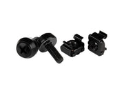 StarTech.com CABSCREW1032 (50-Pack) 10-32 Server Rack Cage Nuts and Screws w/Washers - Rack Mount Hardware Kit