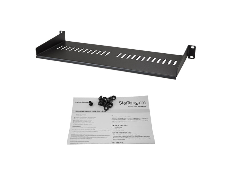 StarTech.com CABSHELF1U7V - 1U - Fixed Shelf