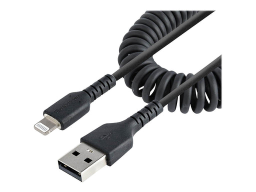 StarTech.com Coiled Apple Lightning to USB Cable for iPhone iPod iPad - 50cm