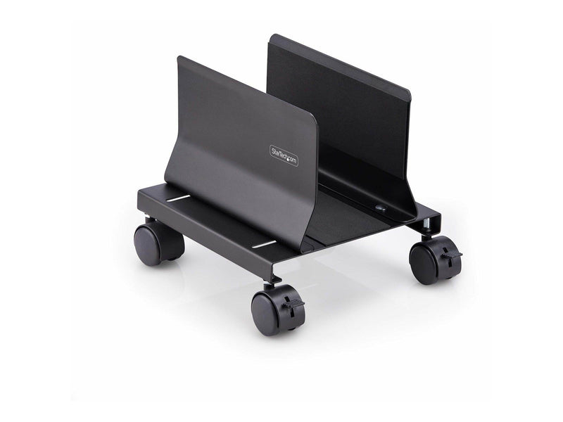 StarTech.com Computer Tower Cart Rolling CPU Caddy w/ Wheels Adjustable cart - for personal computer - black - Max 21 kg - recommended for