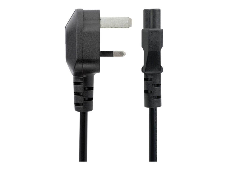 StarTech.com Cord 3 Slot for UK BS1363 to C5 Clover Leaf - power cable - 2 m