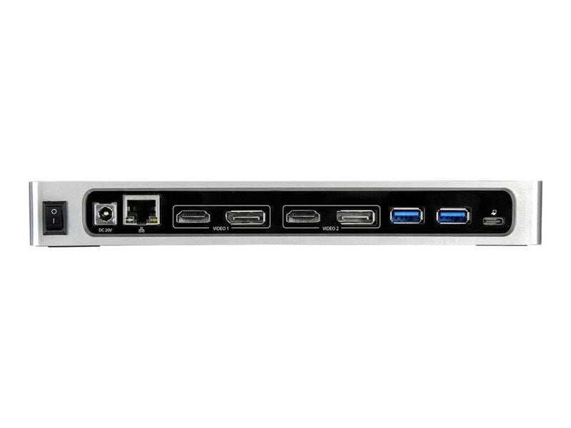 StarTech.com Dual 4K Dock - USB-C Thunderbolt 3 - 2-Port HDMI - Dual 4K 60 Hz
