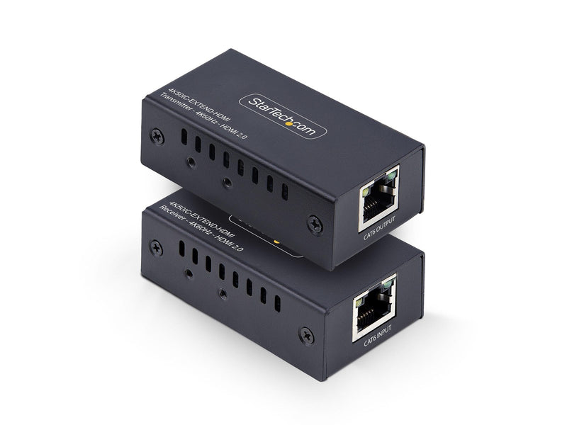 StarTech.com HDMI Extender Over CAT5e/6 Kit 4K 60Hz Up to 200ft (60m) - video/audio extender - HDMI