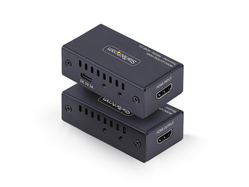 StarTech.com HDMI Extender Over CAT5e/6 Kit 4K 60Hz Up to 200ft (60m) - video/audio extender - HDMI