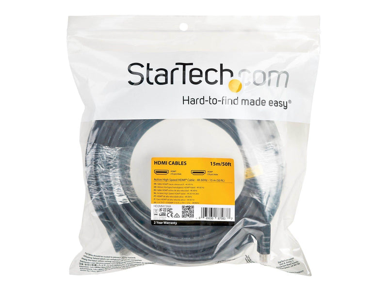 StarTech.com HDMI - Skærmkabel - 15m - Sort