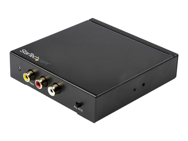 StarTech.com HDMI to RCA Converter Box with Audio - Composite Video Adapter - video converter - black