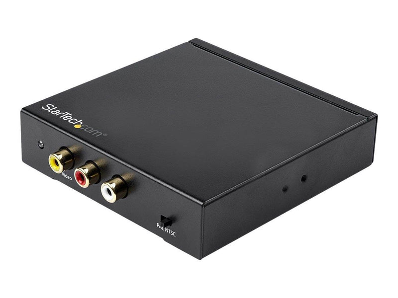 StarTech.com HDMI to RCA Converter Box with Audio - Composite Video Adapter - video converter - black