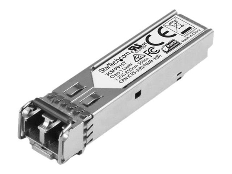 StarTech.com HP 3CSFP91 Compatible SFP Module - Lifetime Warranty - SFP (mini-GBIC) transceiver module - GigE