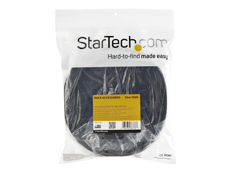 StarTech.com Hook-and-Loop Cable Tie - 7.6m Roll - cable tie roll
