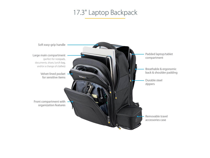 StarTech.com IT Tech - 17.3" - Laptop Backpack