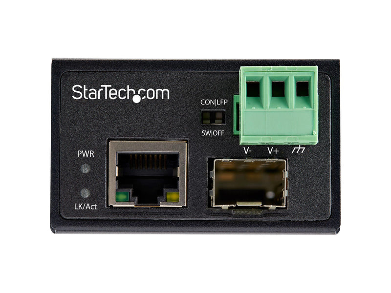 StarTech.com Industrial Fiber to Ethernet Media Converter